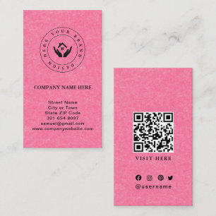 Simple Minimalist Custom Logo & Text Business Card