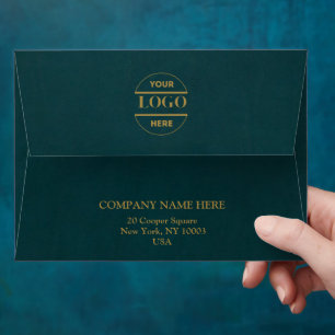 Simple Minimalist Custom Logo & Text Envelope