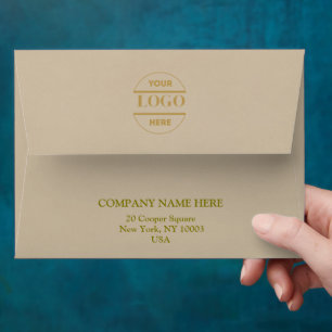 Simple Minimalist Custom Logo & Text Envelope