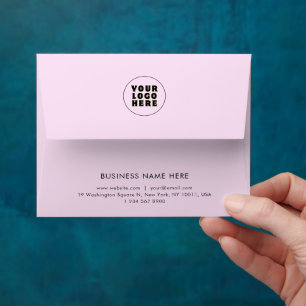 Simple Minimalist Custom Logo & Text Envelope