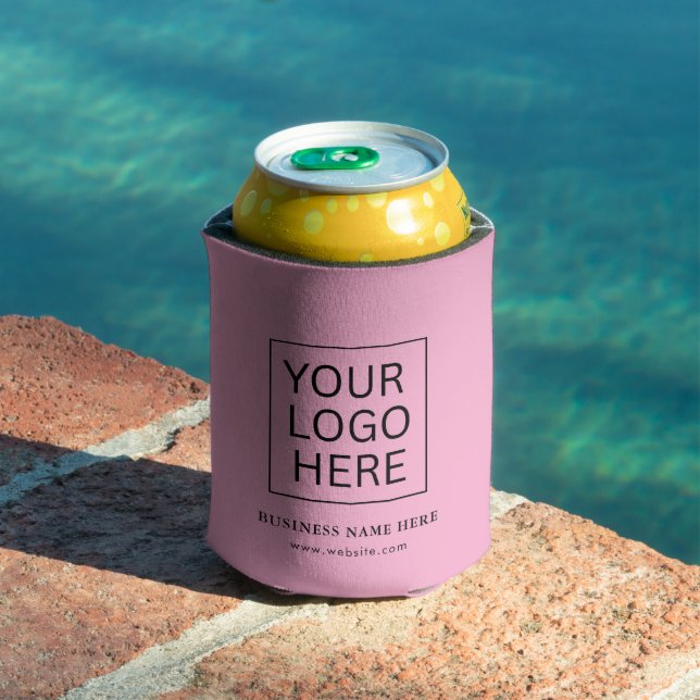 Simple Minimalist Custom Logo & Text Promotional Can Cooler (In Situ Pool)