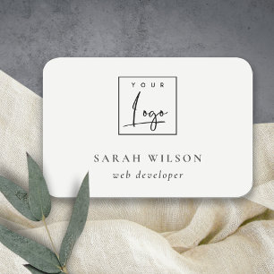 Simple Minimalist Custom Promotional Business Logo Name Tag