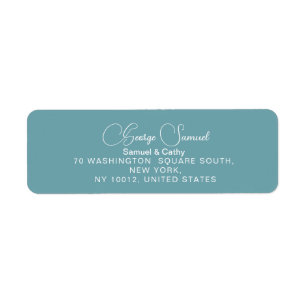 Simple Minimalist Custom Return Address Labels