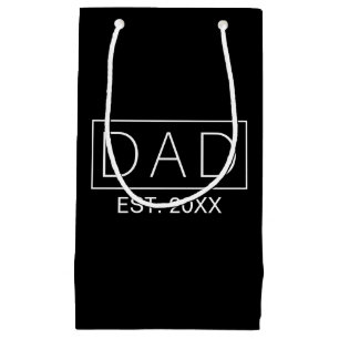 Simple Minimalist Dad Typography Gift Bag