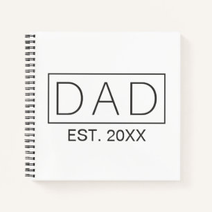 Simple Minimalist Dad Typography   Notebook
