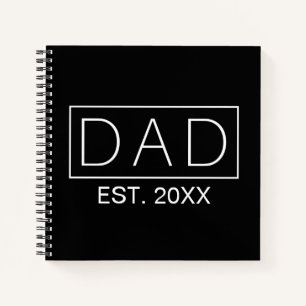 Simple Minimalist Dad Typography   Notebook