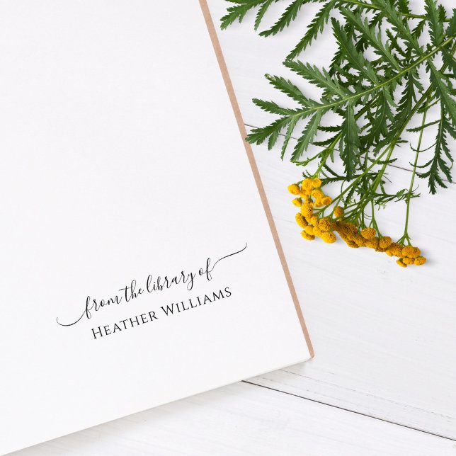 Simple Minimalist Elegant Hand-writing Book Rubber Stamp (Creator Uploaded)