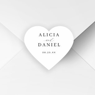 Simple minimalist elegant wedding favour label