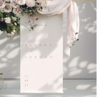 Simple Minimalist Elegant Wedding Welcome Poster