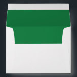 Simple Minimalist Forest Green Return Address Envelope<br><div class="desc">Simple forest green envelope with a return address on the back flap. Multiple colours and sizes available.</div>