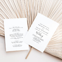 Simple Minimalist Front & Back Wedding