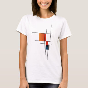 Simple Minimalist Geometric Fusion T-Shirt