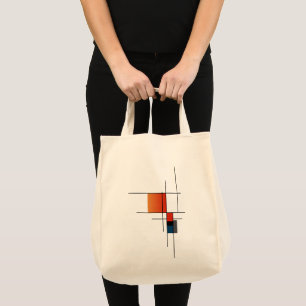 Simple Minimalist Geometric Fusion Tote Bag