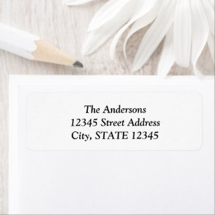 Simple Minimalist Graduation Return Address