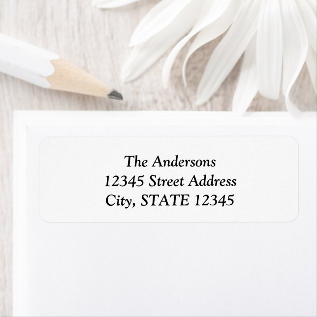 Simple Minimalist Graduation Return Address (Insitu)