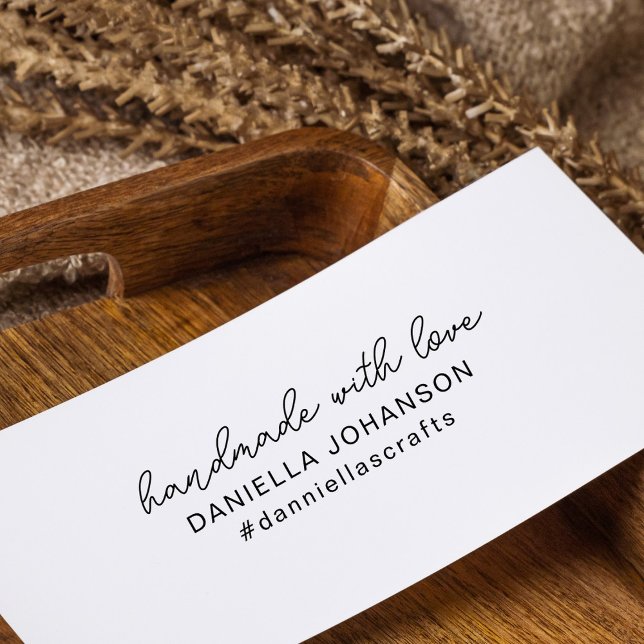 Simple Minimalist Handmade With Love  Rubber Stamp (Creator Uploaded)