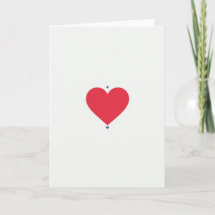 Simple Minimalist Heart Card