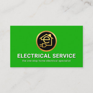 Simple Minimalist Letter-e Home Circuit Business Card