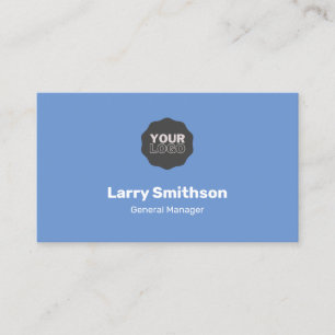 Simple Minimalist Light Blue Business Card