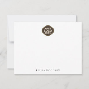 Simple Minimalist Logo And Name  Card