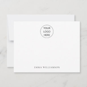 Simple Minimalist Logo Name  Card