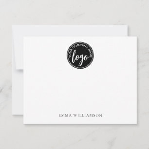 Simple Minimalist Logo Name  Card