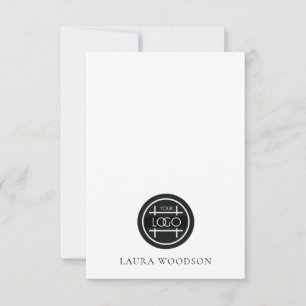 Simple Minimalist Logo Name Card