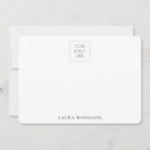 Simple Minimalist Logo Name  Card