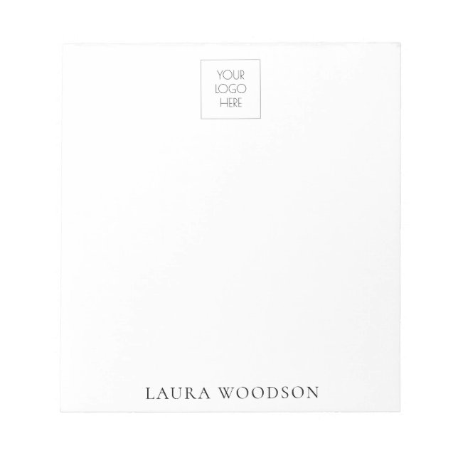 Simple Minimalist Logo Notepad (Front)