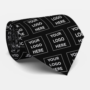 Simple Minimalist Logo Pattern Business Corporate Tie
