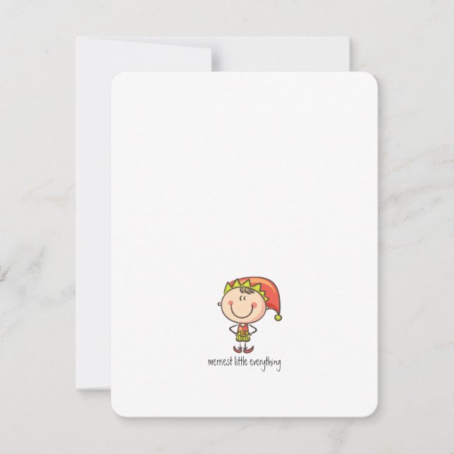 Simple Minimalist Merry Everything Happy New Year Holiday Card (Front)