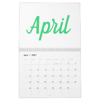Simple Minimalist Modern Colourful Calendar 2023