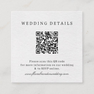 Simple Minimalist Modern Eucalyptus Olive Wedding  Enclosure Card