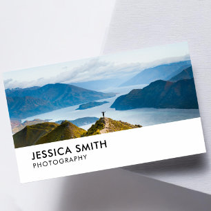 Simple Minimalist Modern Photography Business Card