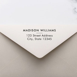 Simple Minimalist Modern Return Address Self-inking Stamp