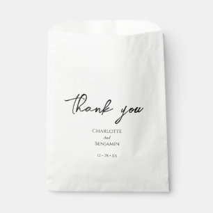 Simple Minimalist Modern Wedding Favour Bags
