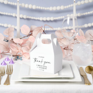 Simple Minimalist & Modern Wedding  Favour Box