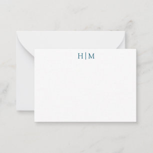 Simple Minimalist Monogram Card