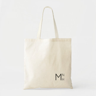 Simple + Minimalist Monogram Initials Tote Bag