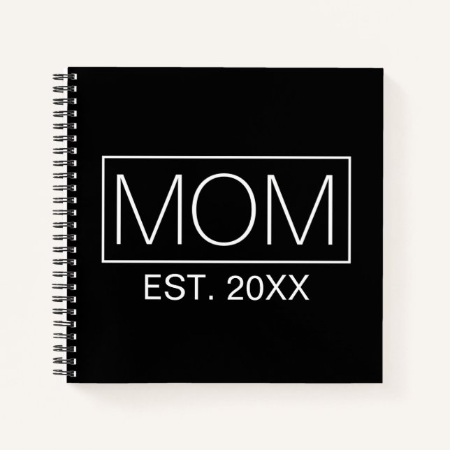 Simple Minimalist Mum Typography | Notebook (Front)