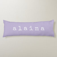 Simple Minimalist Name Design in Lilac Pastel