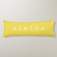 Simple Minimalist Name Design in Yellow