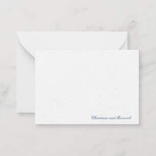Simple Minimalist Navy Blue Card