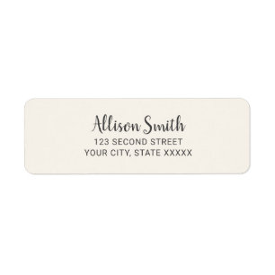 Simple Minimalist Off White Ivory Elegant Wedding