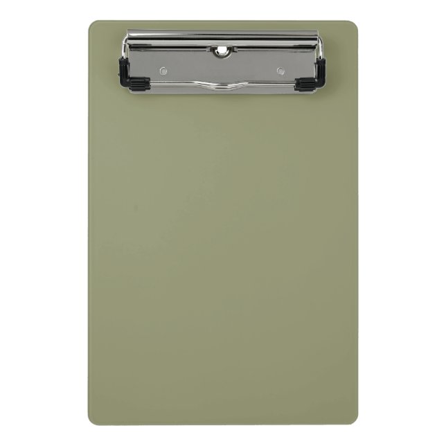 Simple minimalist pastel sage mini clipboard (Front)