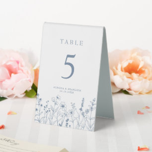 Simple Minimalist Periwinkle Wildflower Wedding