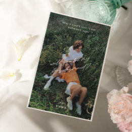 Simple Minimalist Photo Bridesmaid Proposal Card