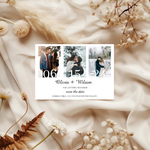 Simple Minimalist Photo Collage Save The Date