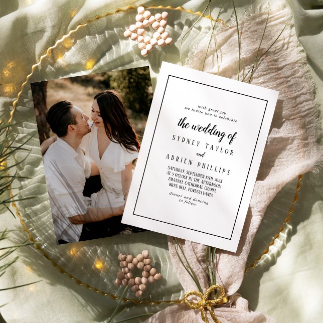 Simple Minimalist Photo The Wedding Of Frame Invitation (Creator Uploaded)