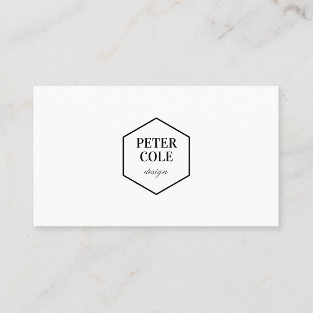 Simple Minimalist Professional Business Card (Front)